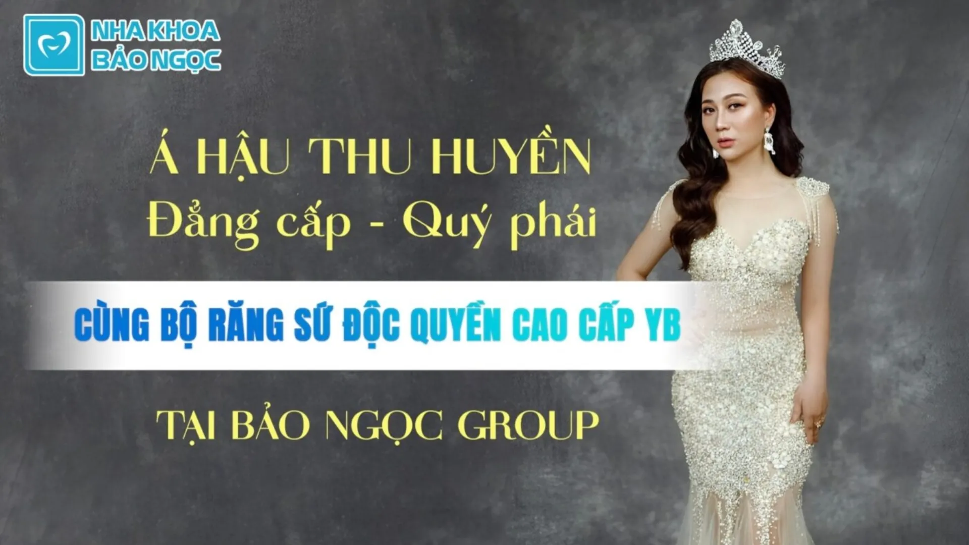 Làm răng sứ thẩm mỹ cùng Á hậu Xứ trà 2020 Thu Huyền